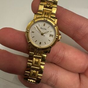 Bulova Gold Date Window Quartz